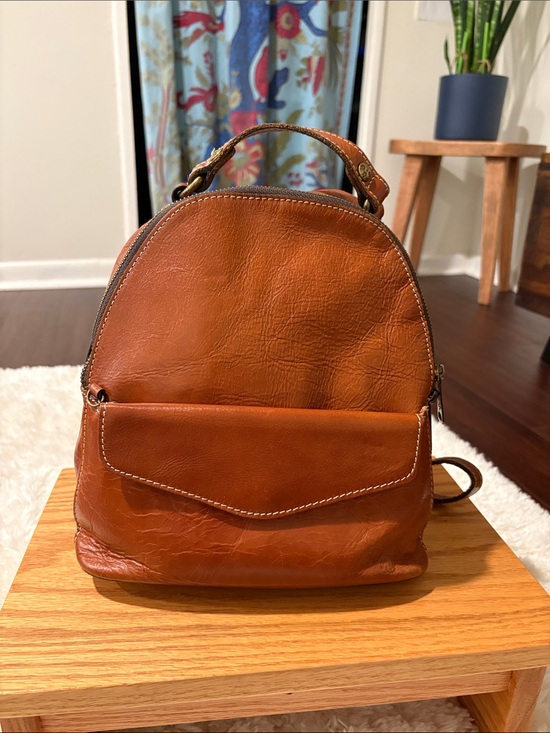 Patricia Nash Handbags - Patricia Nash Small Brown Leather Backpack Purse